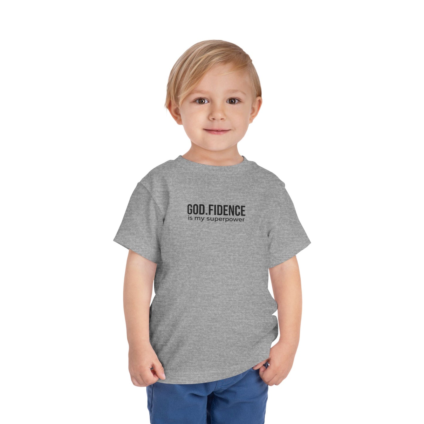 Toddlers Tee -"GOD.FIDENCE™ is my superpower"