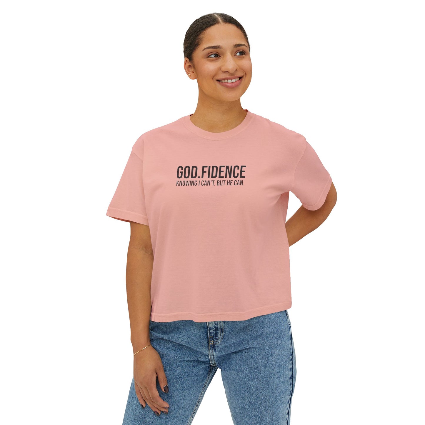 GOD.FIDENCE™ Women's Boxy Tee
