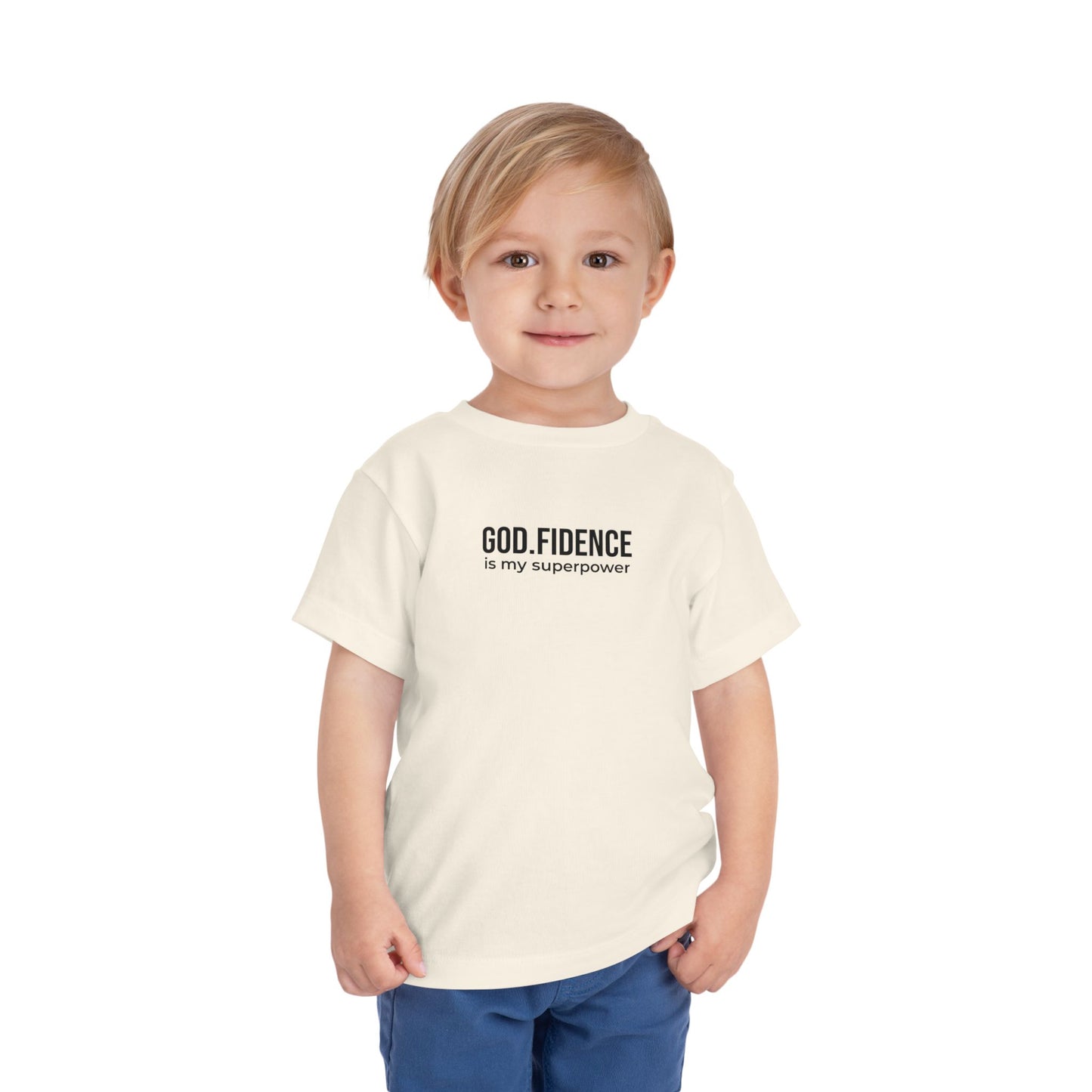 Toddlers Tee -"GOD.FIDENCE™ is my superpower"