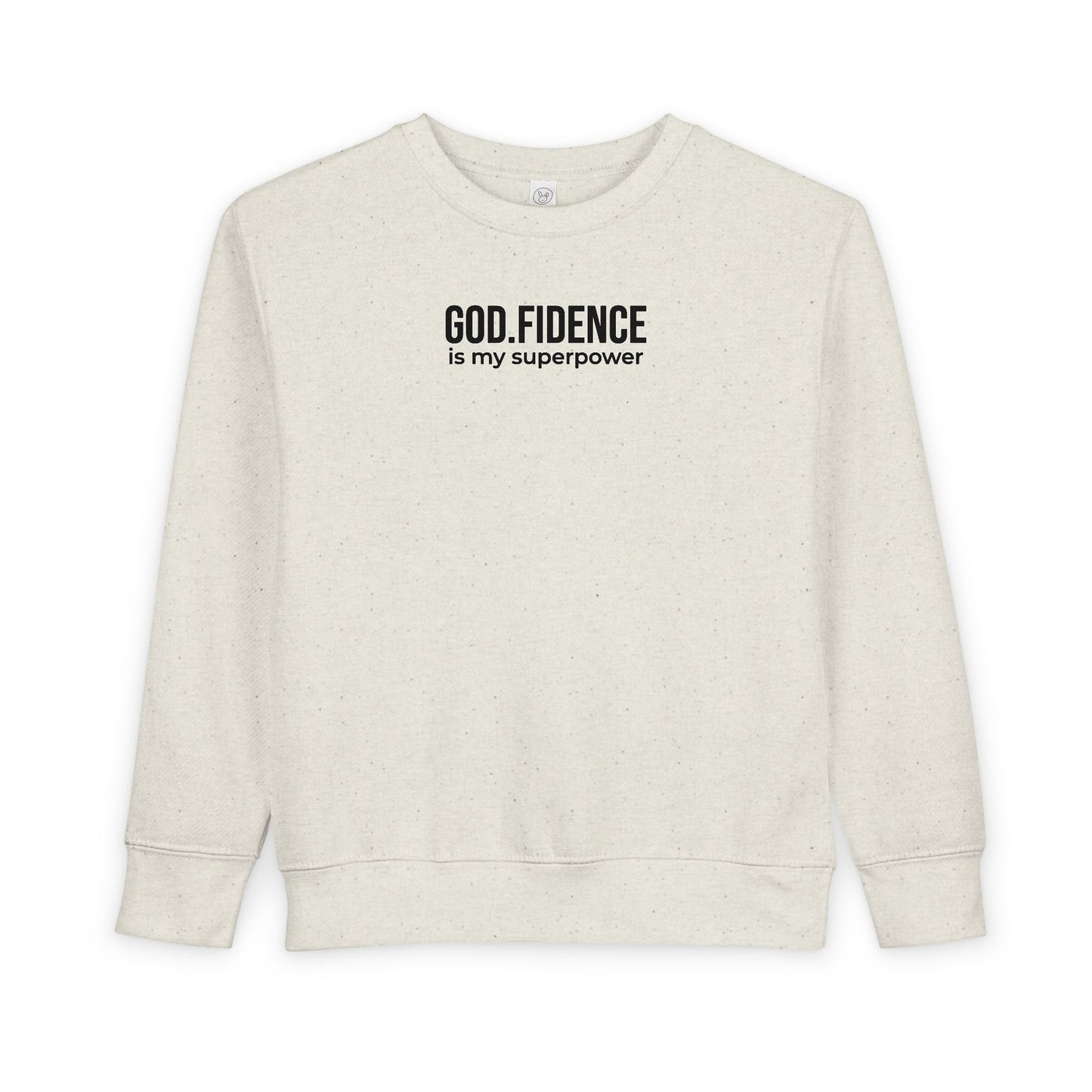 Toddler Sweatshirt - "GOD.FIDENCE™ is my superpower"