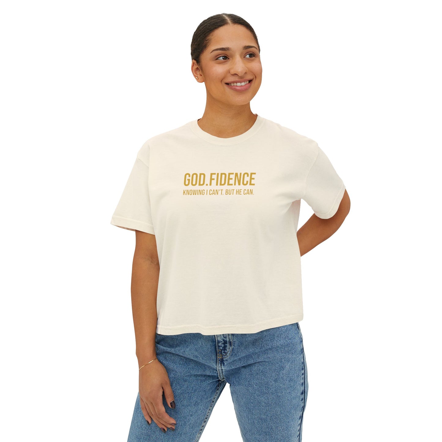 GOD.FIDENCE™ Women's Boxy Tee