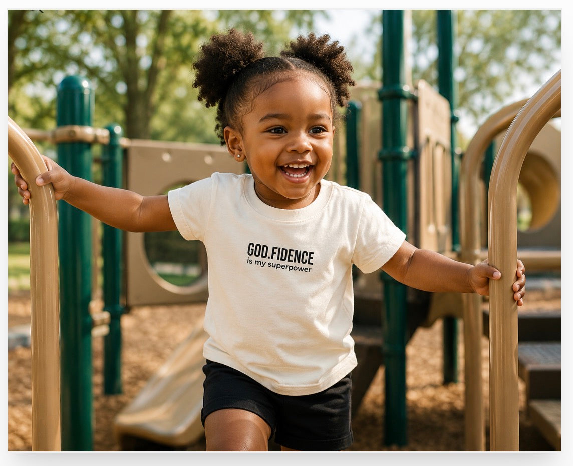 Toddlers Tee -"GOD.FIDENCE™ is my superpower"