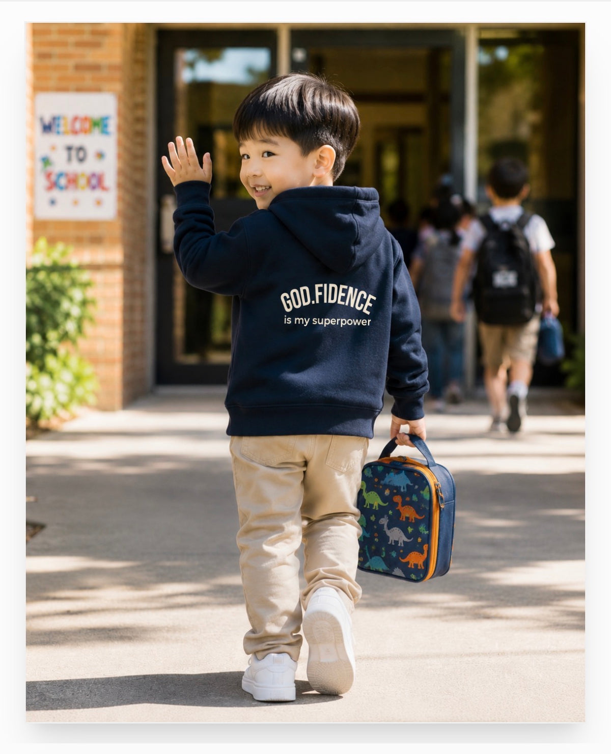 Toddler Hoodie - “GOD.FIDENCE™ is my superpower” (back placement)