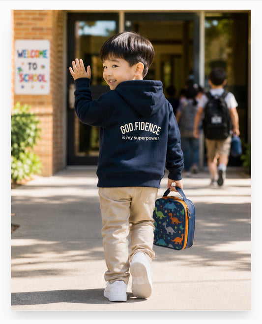 Toddler Hoodie - “GOD.FIDENCE™ is my superpower” (back placement)