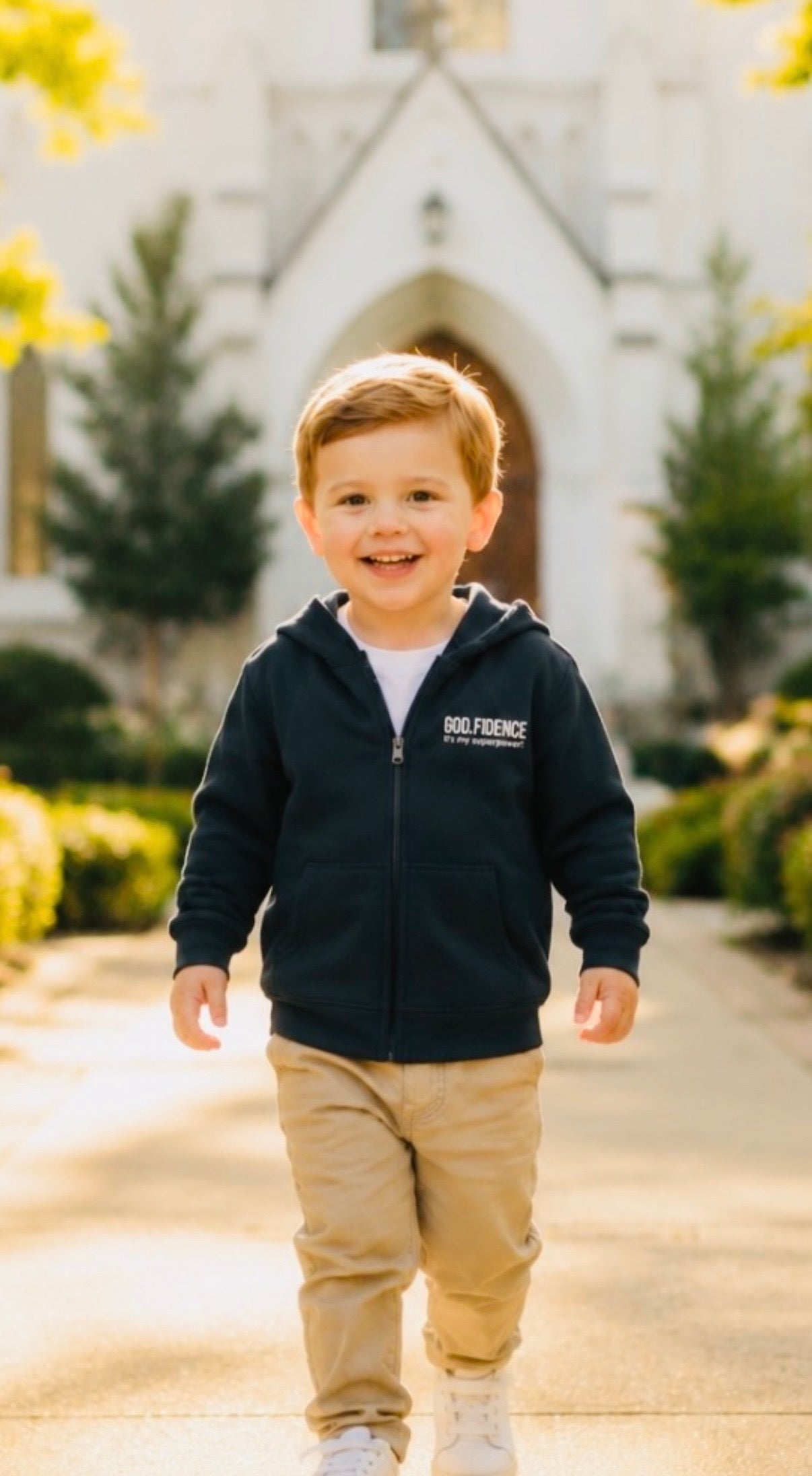 Toddler Zip Hoodie - "GOD.FIDENCE™ is my superpower"