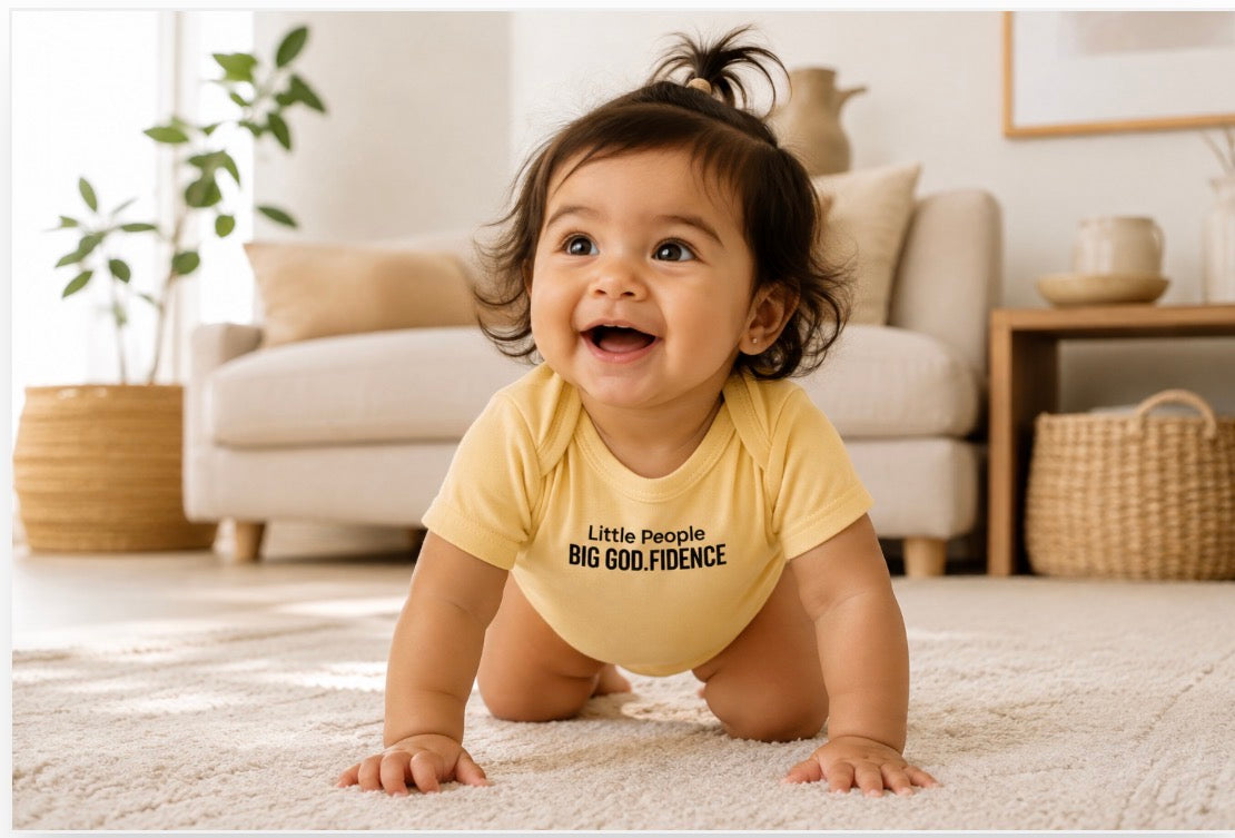 Infant Onesie — "Little People, BIG" GOD.FIDENCE™