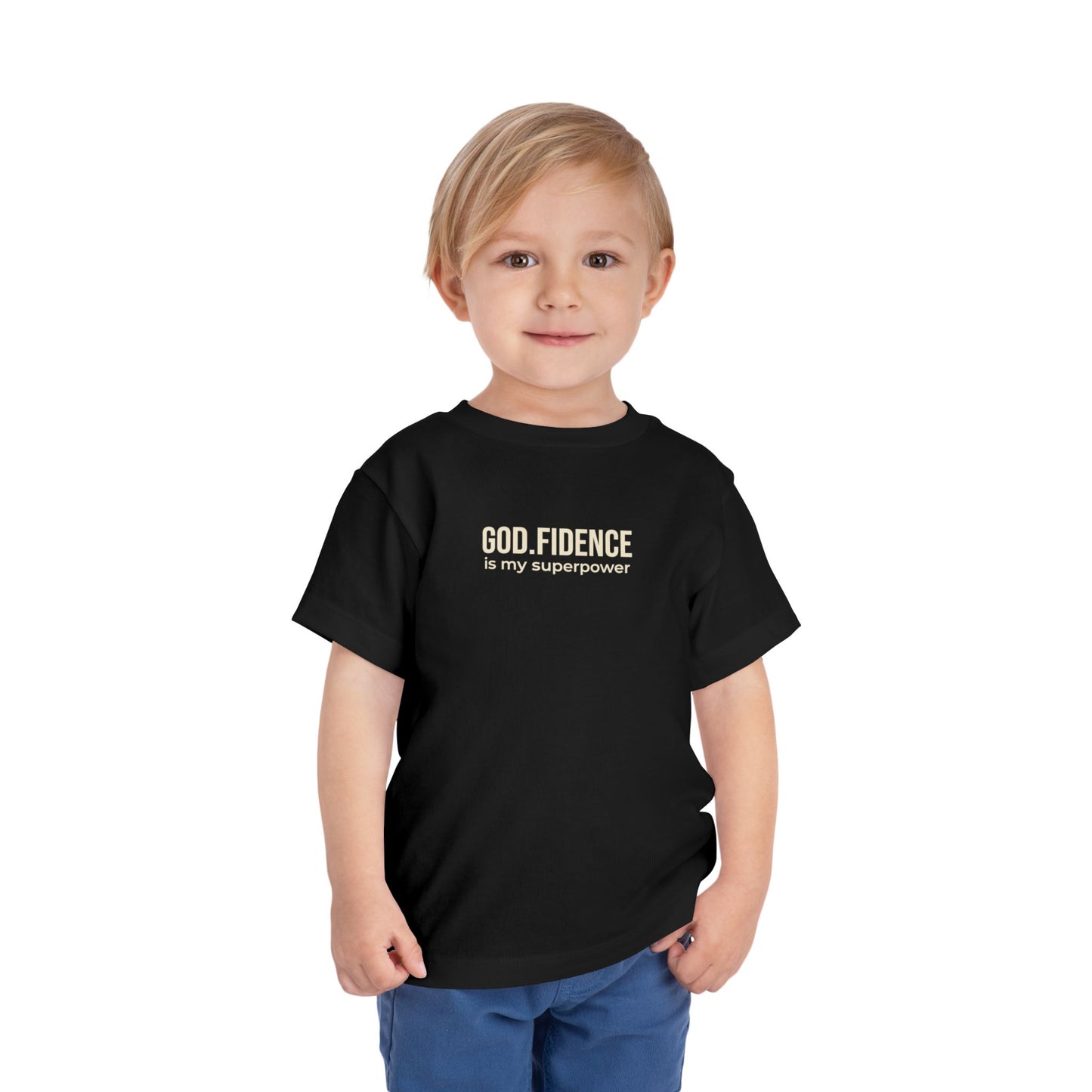 Toddlers Tee -"GOD.FIDENCE™ is my superpower"