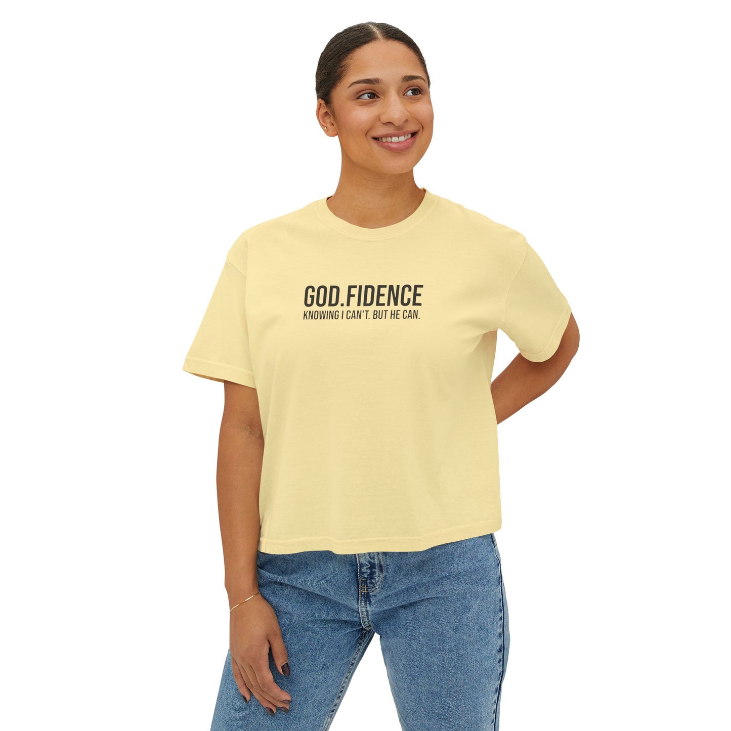 GOD.FIDENCE™ Women's Boxy Tee
