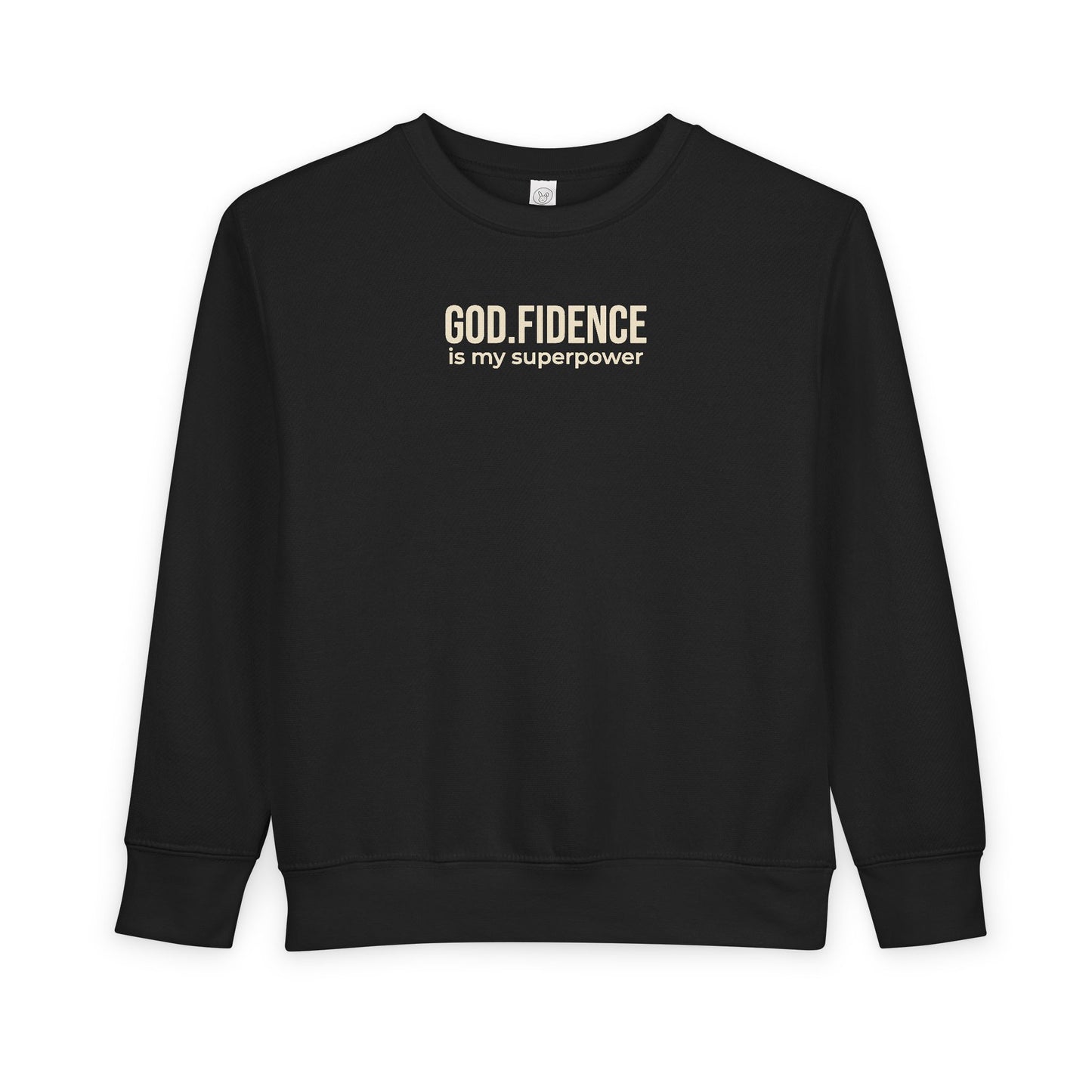 Toddler Sweatshirt - "GOD.FIDENCE™ is my superpower"