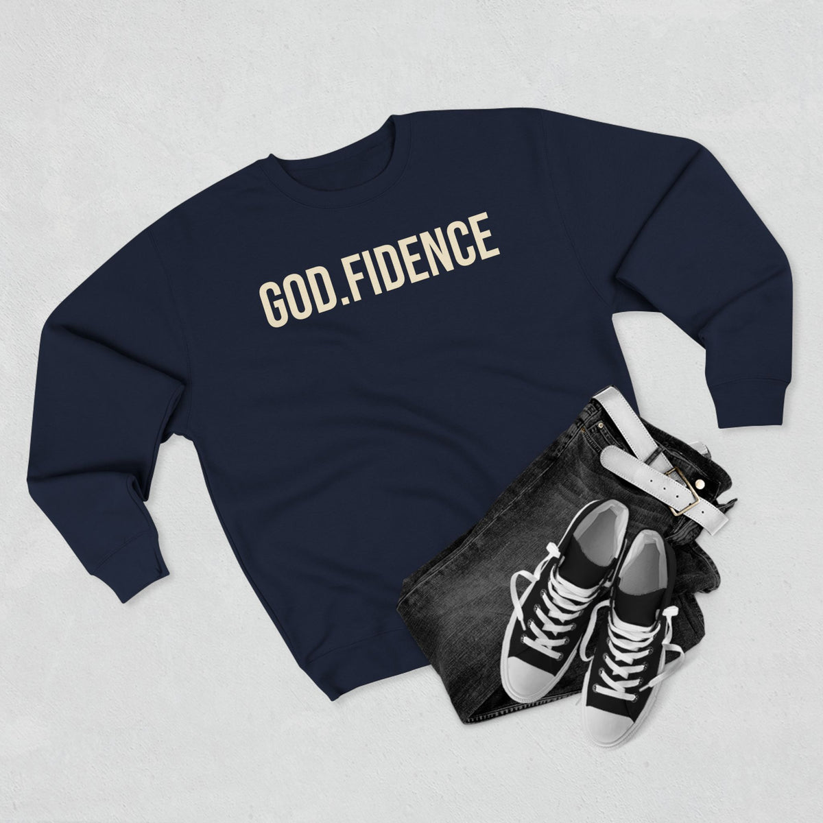 The GOD.FIDENCE™ Unisex Crewneck Sweatshirt
