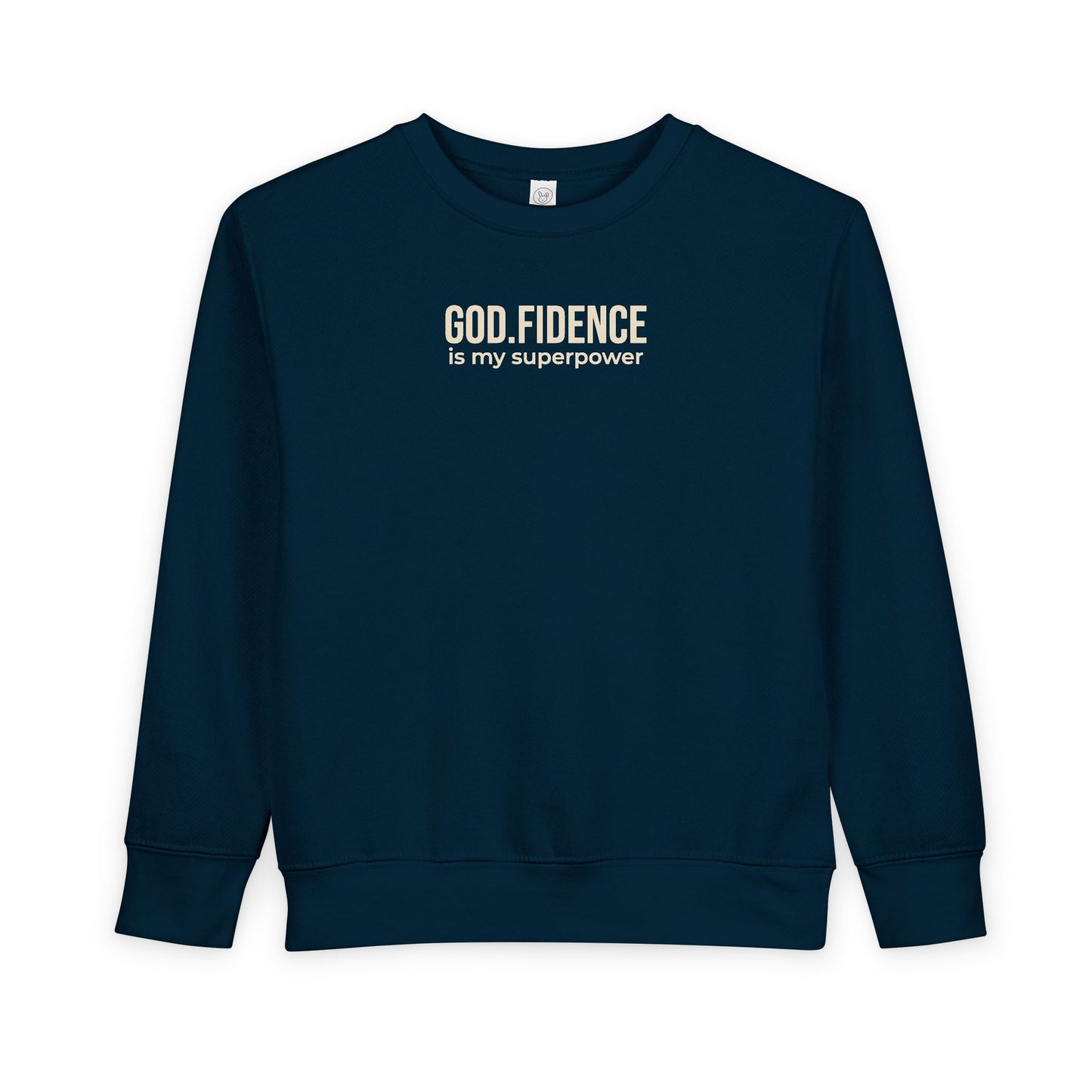 Toddler Sweatshirt - "GOD.FIDENCE™ is my superpower"