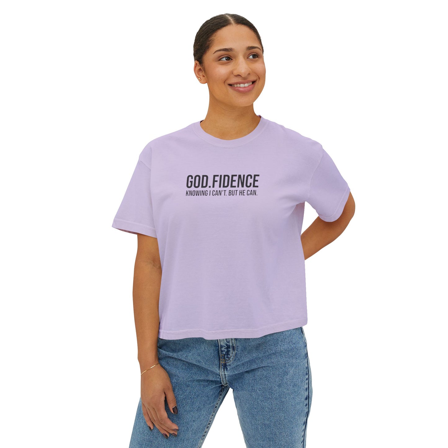 GOD.FIDENCE™ Women's Boxy Tee