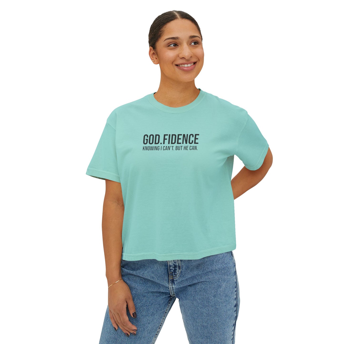 GOD.FIDENCE™ Women's Boxy Tee