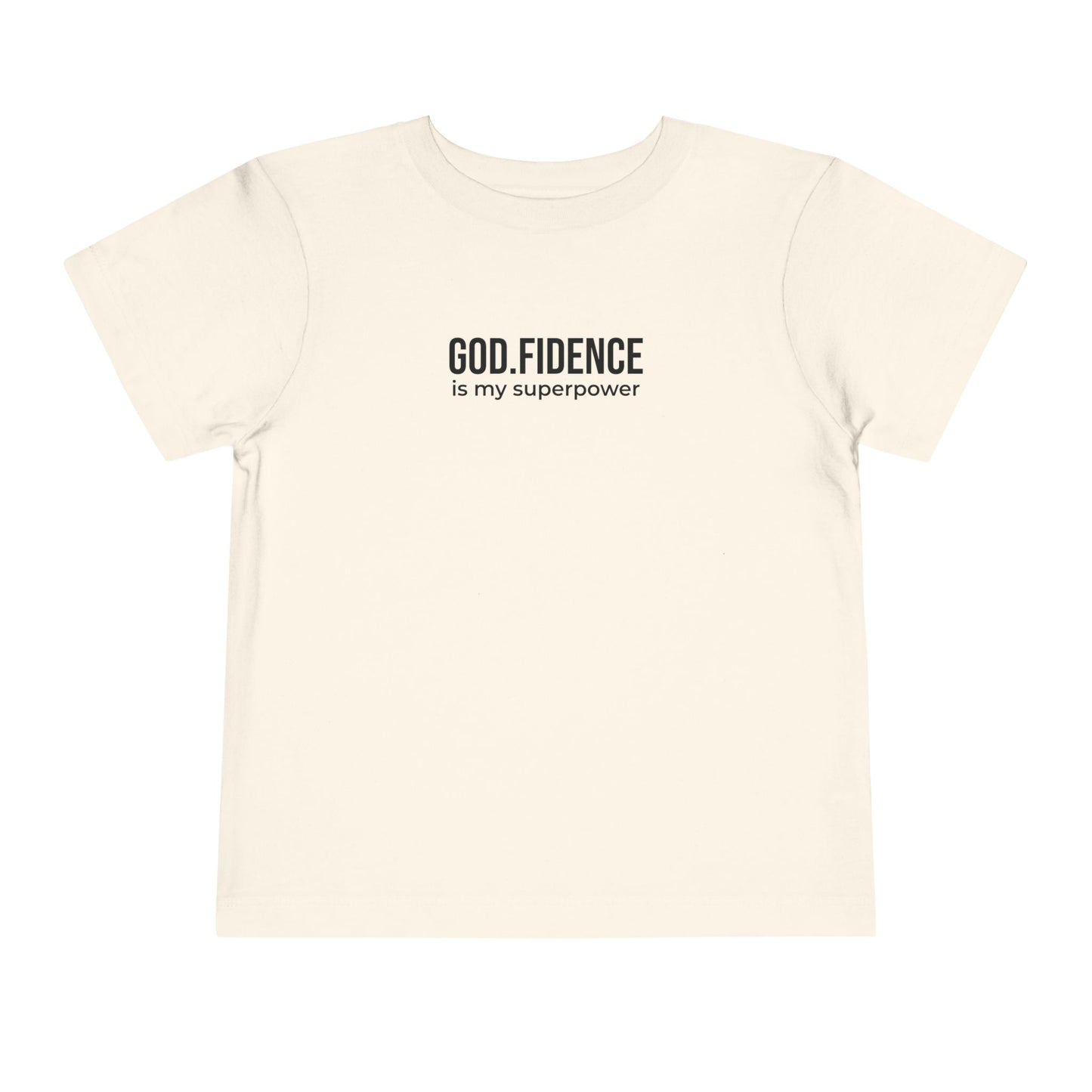 Toddlers Tee -"GOD.FIDENCE™ is my superpower"