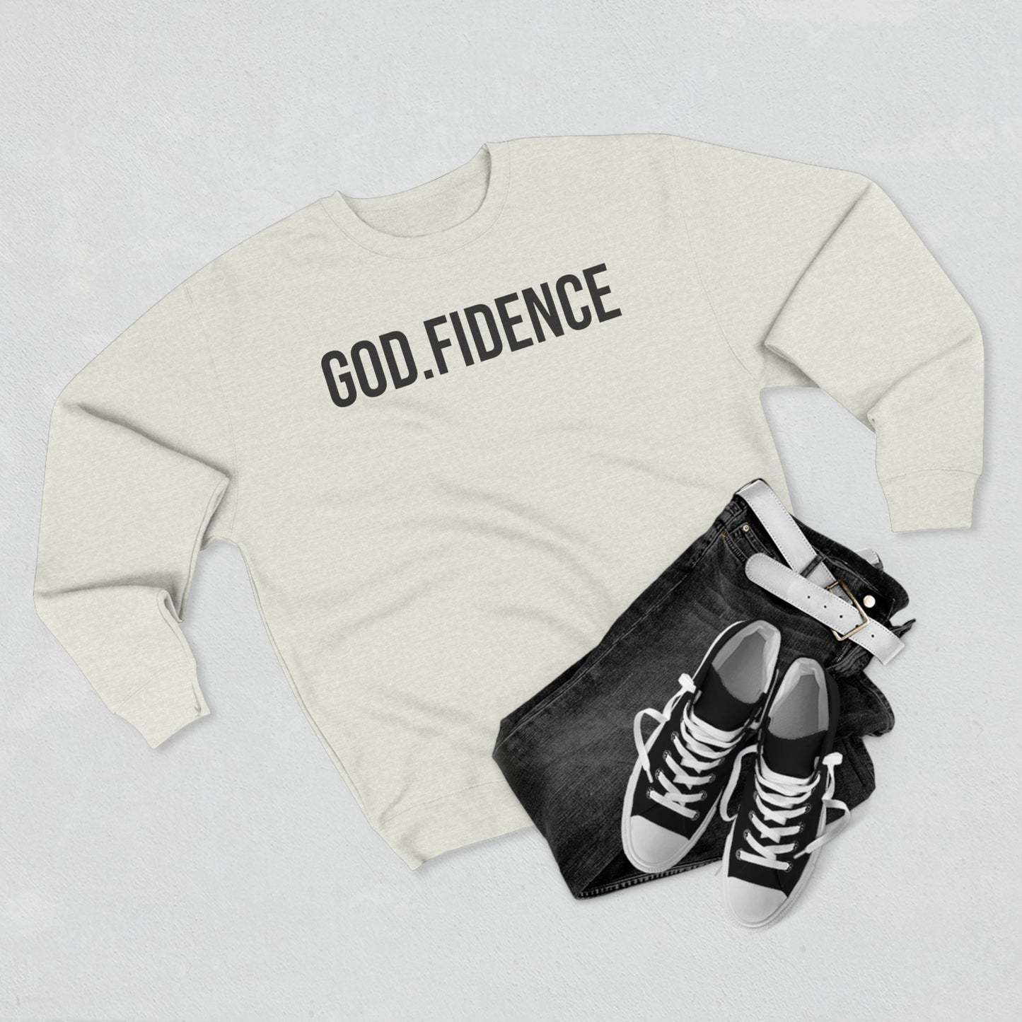 The GOD.FIDENCE™ Unisex Crewneck Sweatshirt