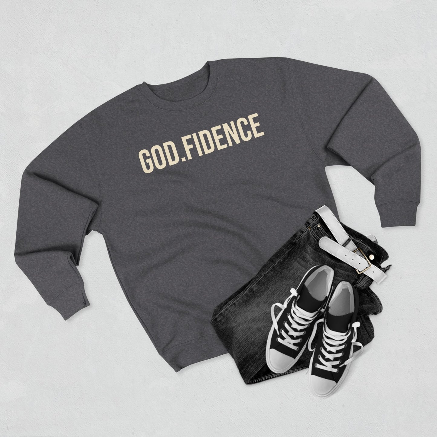 The GOD.FIDENCE™ Unisex Crewneck Sweatshirt